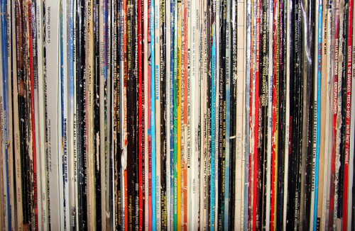 vinyl-records-on-a-shelf